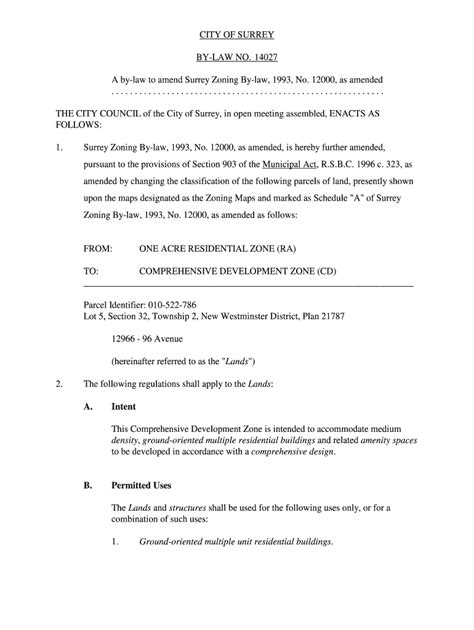 surrey zoning bylaw 12000|surrey zoning by law.